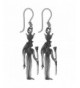 Egyptian Jewelry Silver Goddess Earrings