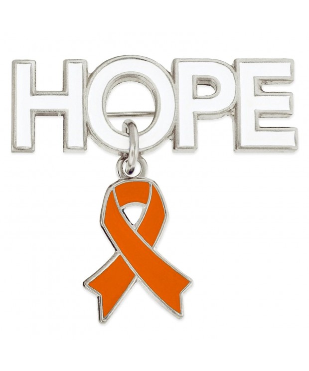 PinMarts Orange Awareness Ribbon Enamel