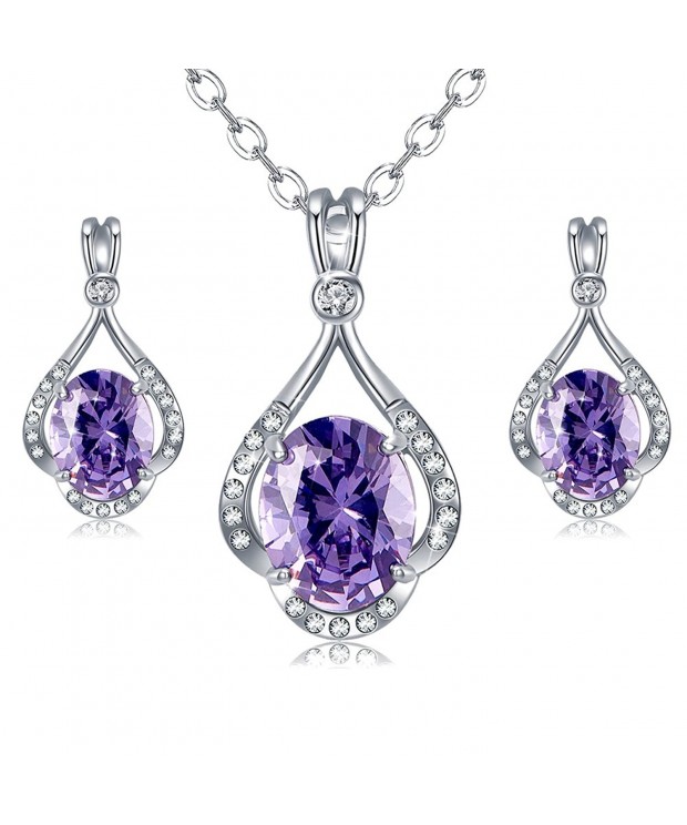 Cyber Monday Deals Incaton Amethyst Jewelry Pendant Necklace