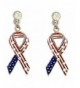 Spangled Earrings Patriotic American Jewelry