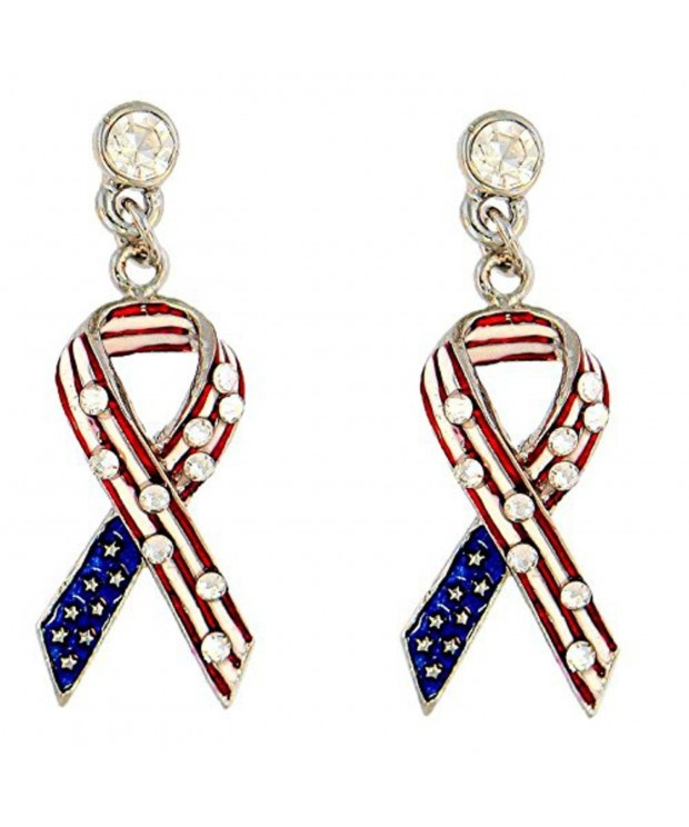 Spangled Earrings Patriotic American Jewelry