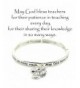 Silvertone Teachers Blessing Bracelet Included