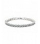 Platium Plating Round Cut Zircons Bracelet