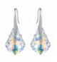 EleQueen Sterling Earrings Iridescent Swarovski