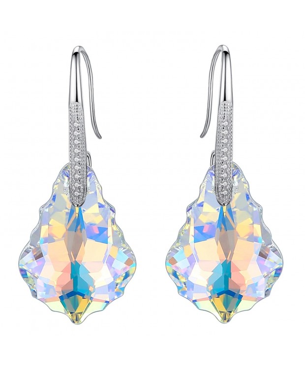 EleQueen Sterling Earrings Iridescent Swarovski