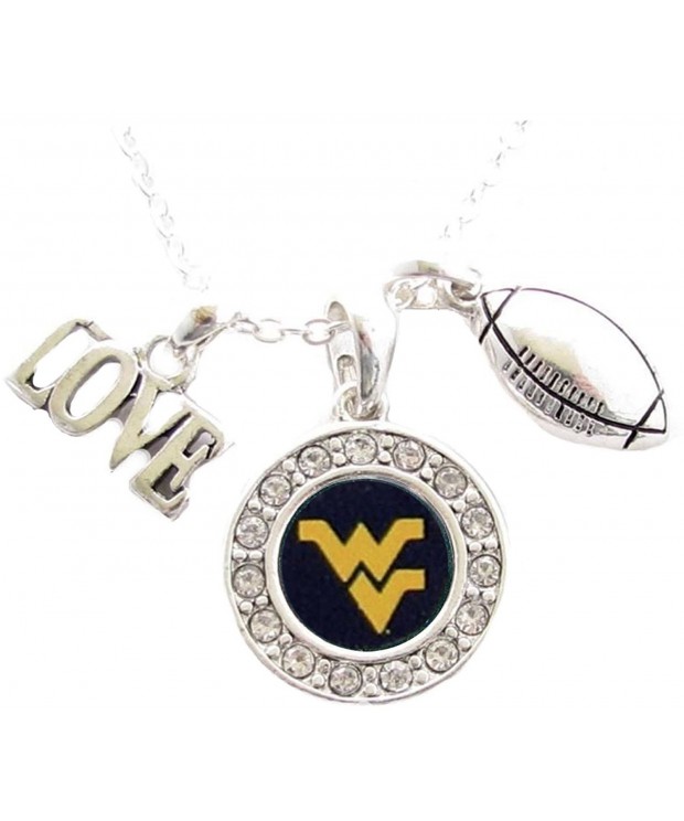 Virginia Mountaineers Football Necklace Jewelry