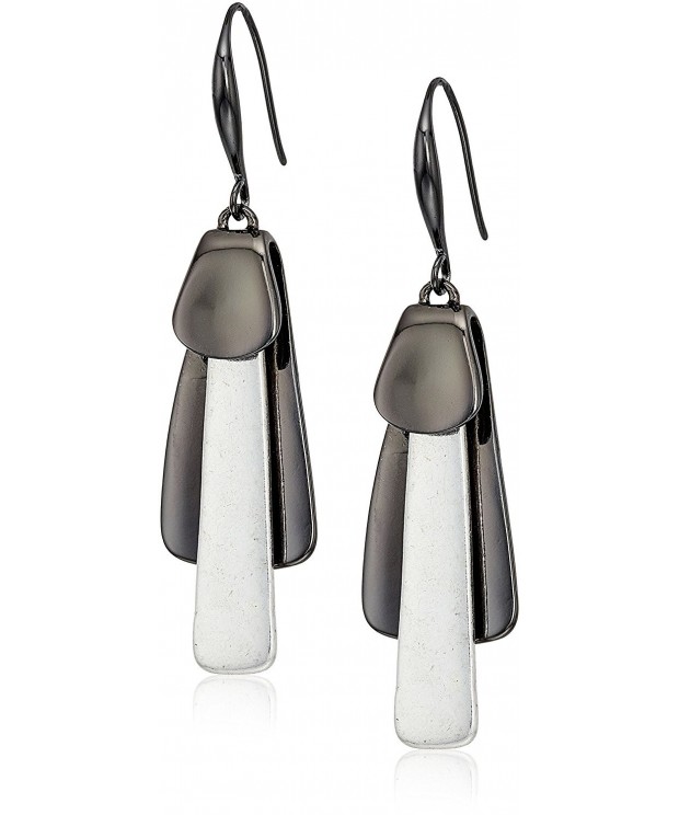 robert morris hematite silver earrings