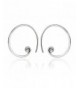 Sterling Silver Spiral Earrings Charms