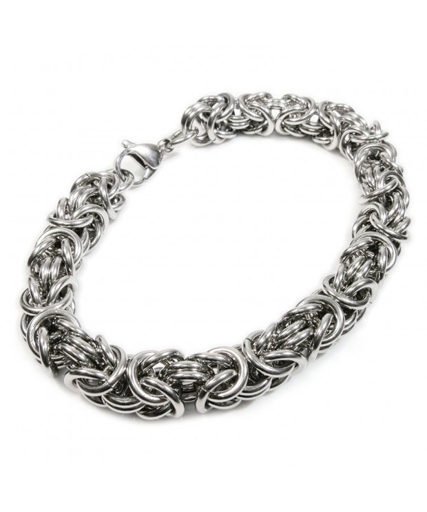 Stainless Steel Round Byzantine Bracelet