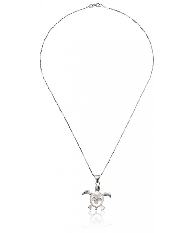 Sterling Silver Plumeria Necklace Pendant