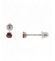 12tcw Simulated Garnet Screwback Earrings