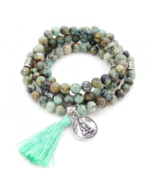 Bracelet Buddhist Statement Necklace Turquoise