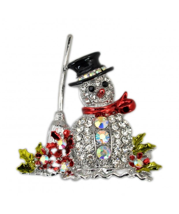 BESSKY Christmas Brooch Crystal Rhinestone