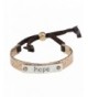 Womens Bohemian Inspirational Bangle Leather