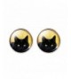 DaisyJewel Halloween Domed Portrait Earrings