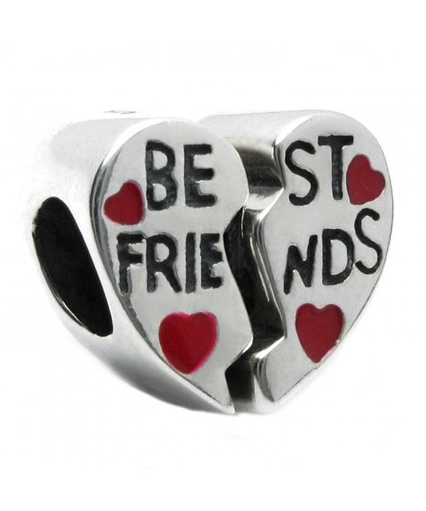 Sterling Silver Friends Heart European