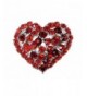 Alilang Crystal Rhinestone Valentine Brooch