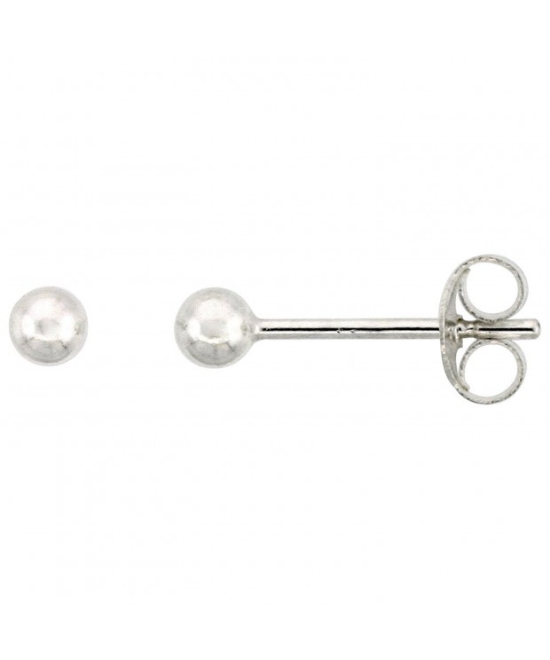 Sterling Silver Ball Earrings Small