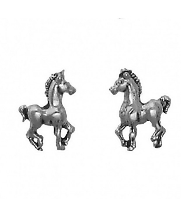 Sterling Silver Horse Earrings Stainless