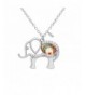 MANZHEN Crystal Elephant Pendant Necklace