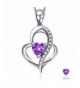 Valentines Jewelry Sterling Zirconia Necklace