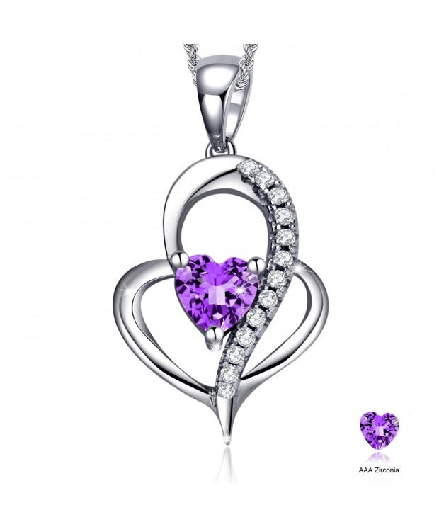 Valentines Jewelry Sterling Zirconia Necklace