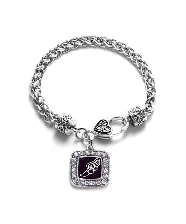 Running Classic Silver Crystal Bracelet