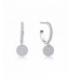 OSIANA Stud Earrings Minimalist Box White