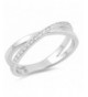 Clear Criss Infinity Sterling Silver