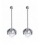 DIFINES Redbarry Simulated Platinum Earrings