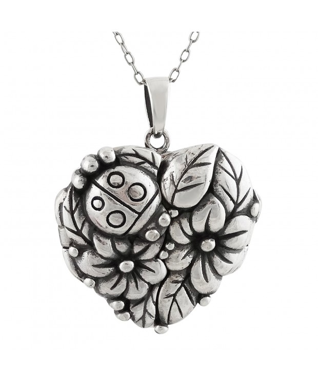 Sterling Silver Ladybug Keepsake Necklace