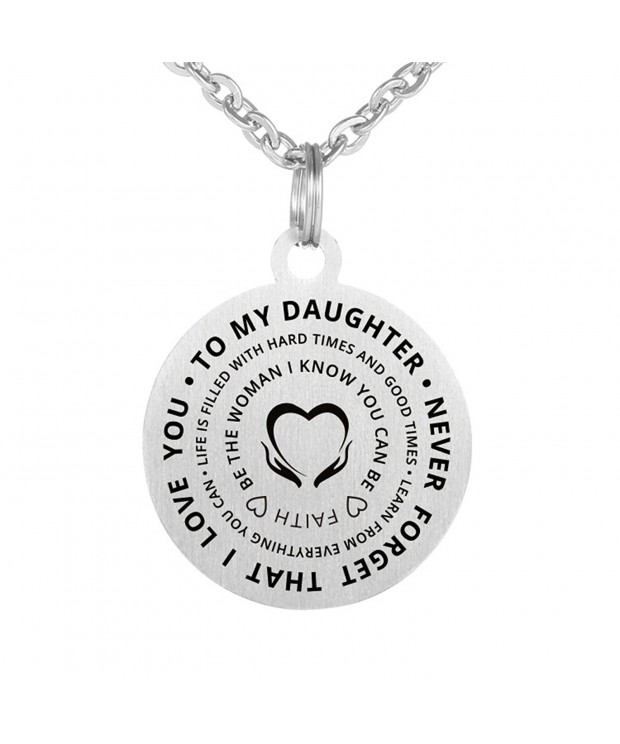 Inspirational Gift Daughter Stainless Keychain