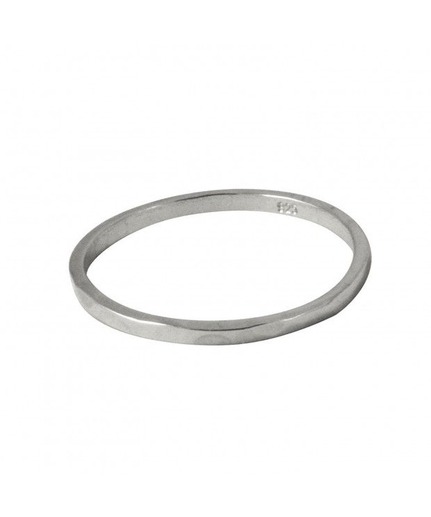 apop nyc Stackable Sterling Hammered