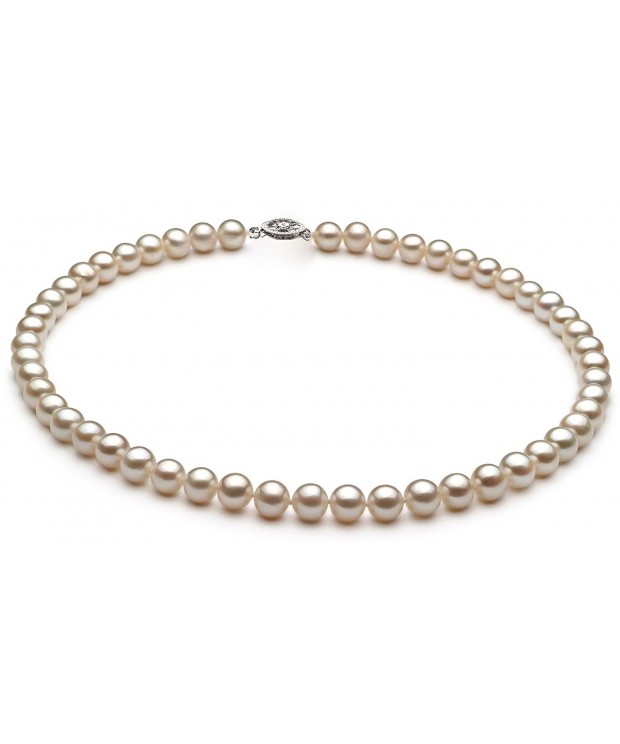 PearlsOnly 7 5 8 5mm Freshwater Cultured Necklace 18