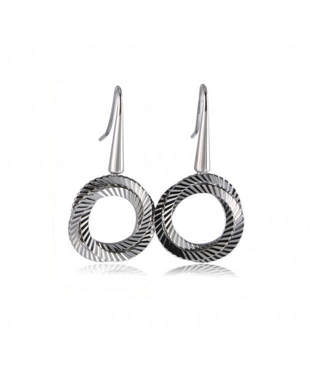 Sparkle Engraved Earrings Fashion Jewelry