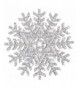 EVER FAITH Silver Tone Austrian Snowflake