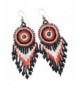 CORAL BLACK WHITE EARRINGS 16 SB 54