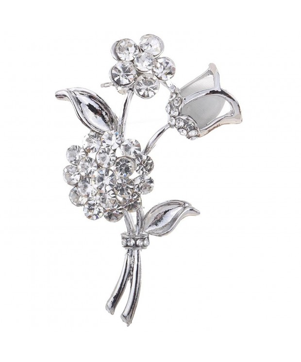 YAZILIND Jewelry Flower Shining Brooches