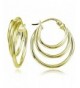 Hoops Loops Yellow Sterling Earrings