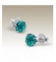 Zircon Crystal Earrings Stering Silver