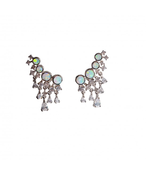 earrings earring jackets synthetic sterling