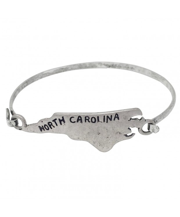 State Bangle Bracelet Carolina Silver