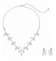 ACCESSORIESFOREVER Wedding Jewelry Rhinestone Necklace