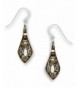 Chocolate Necktie Pattern Earrings Adajio