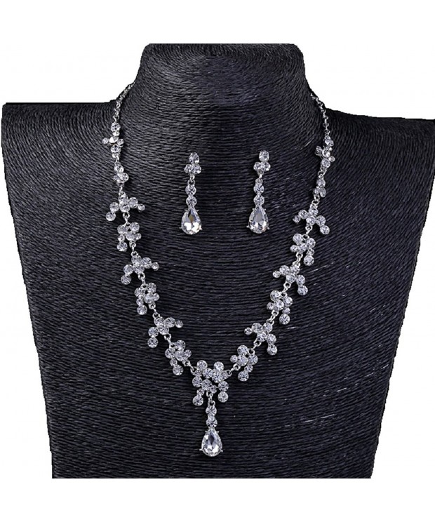 Crystal Rhinestone Necklace Anniversary Christmas