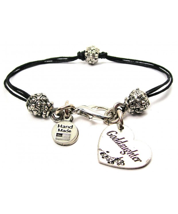 ChubbyChicoCharms Goddaughter Pewter Beaded Bracelet