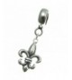 Sterling Silver Fleur European Bracelet