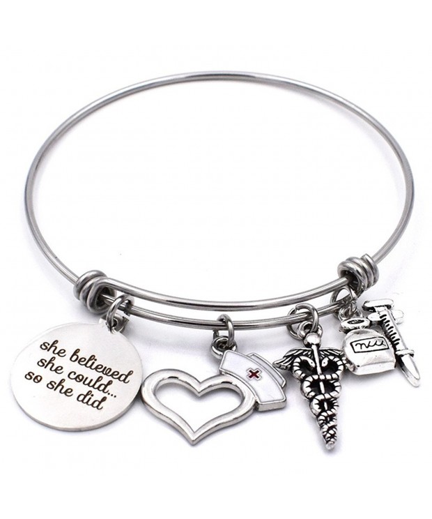 Stainless Believed Bracelet Expandable Graduation