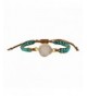 Druzy Bracelet White Synthetic Turquoise Green