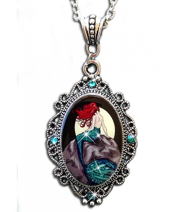 Alkemie Mermaid Cameo Sparkles Necklace